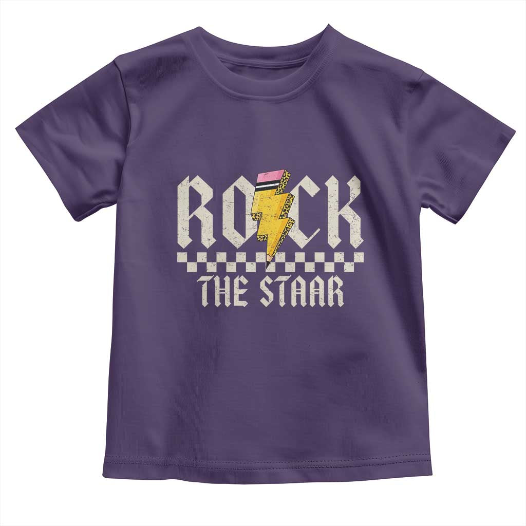 Rock The STAAR Day Toddler T Shirt Texas Teacher Student Motivational Testing