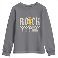 Rock The STAAR Day Youth Sweatshirt Texas Teacher Student Motivational Testing