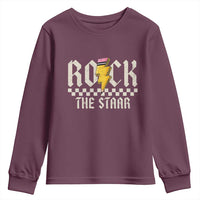Rock The STAAR Day Youth Sweatshirt Texas Teacher Student Motivational Testing