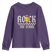 Rock The STAAR Day Youth Sweatshirt Texas Teacher Student Motivational Testing