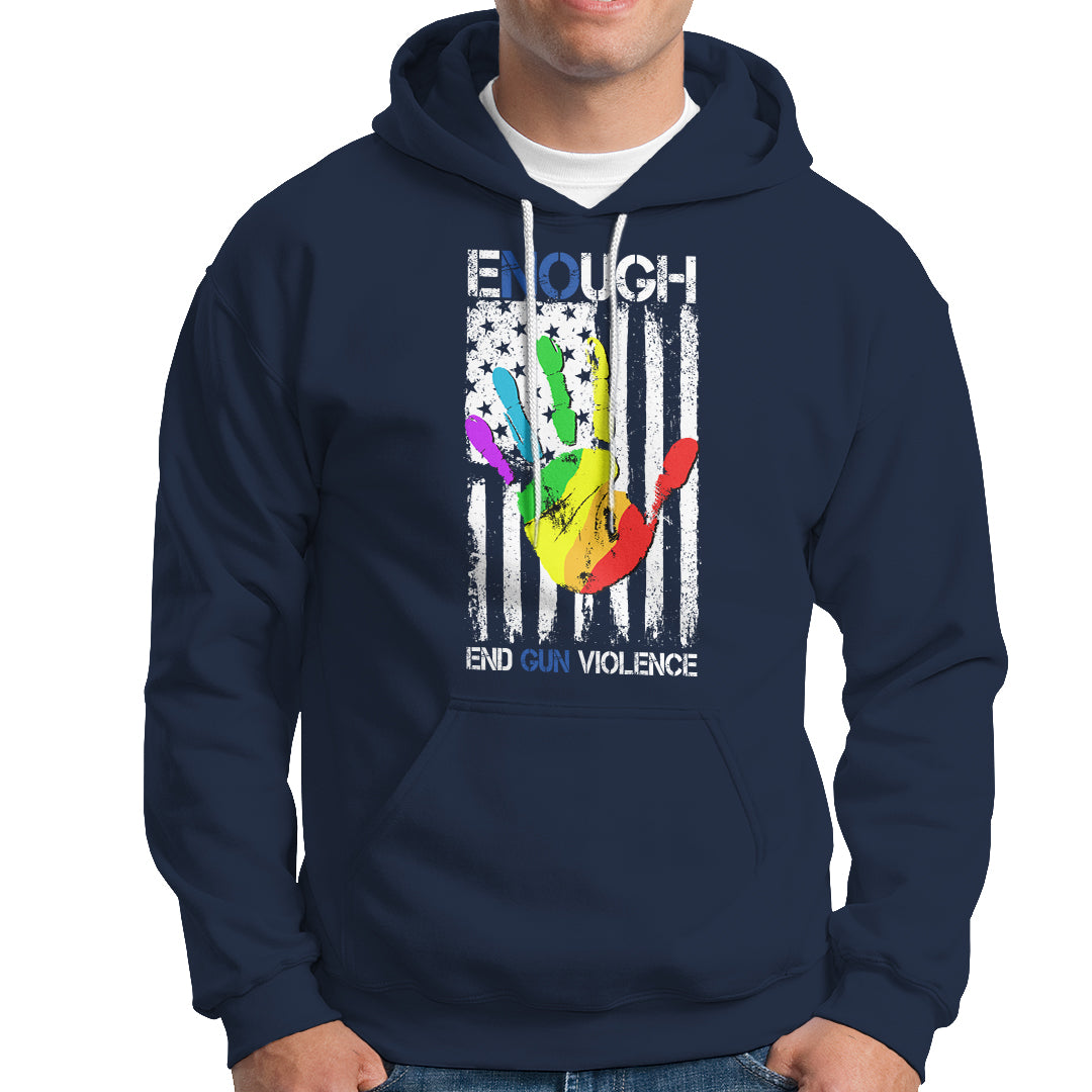Gun Violence Awareness Hoodie Enough End Gun Violence Protect Our Children Orange Mom Dad - Wonder Print Shop
