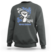 Gun Violence Awareness Sweatshirt No More Thoughts And Prayers End Gun Violence Raise Fist - Wonder Print Shop