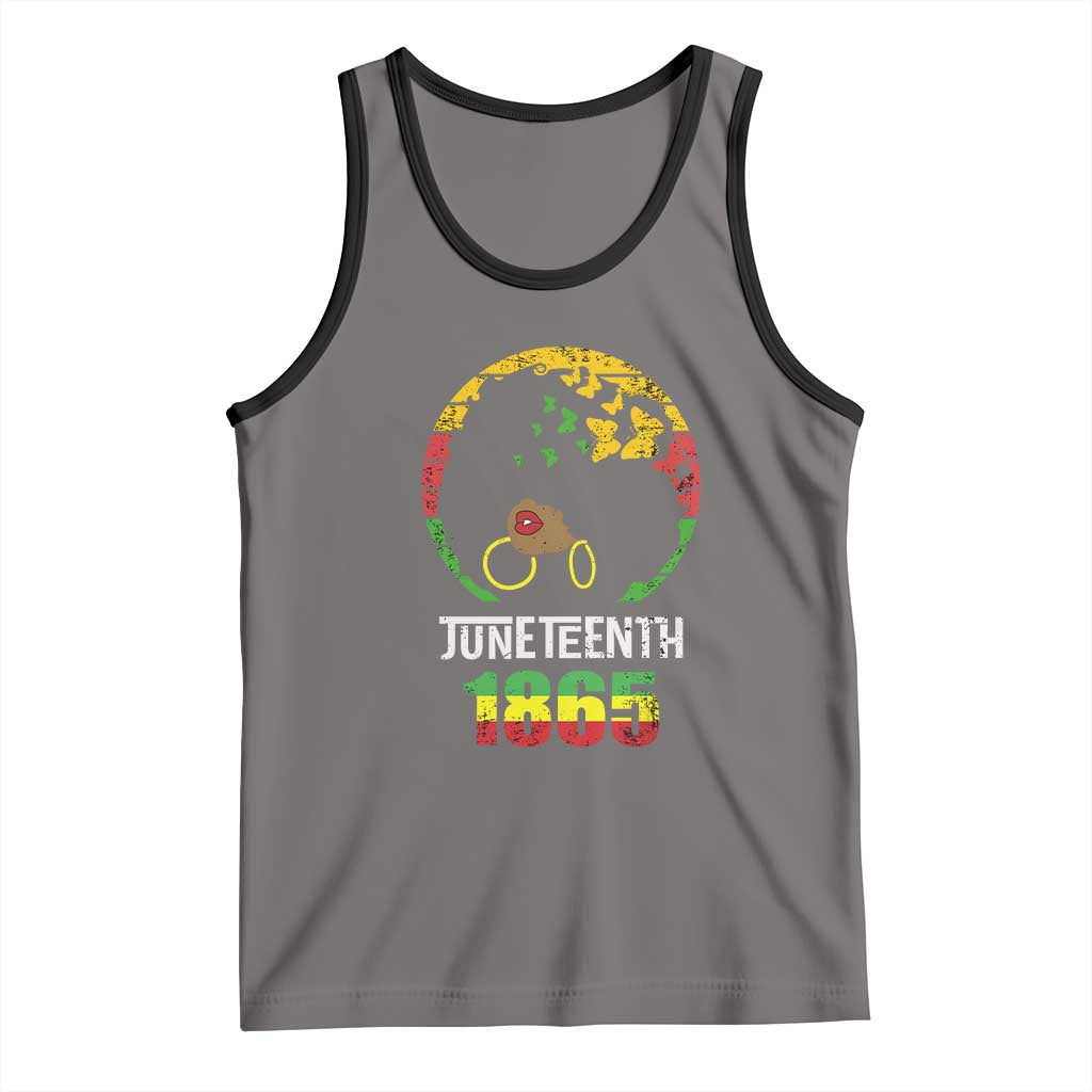 Juneteenth 1865 Tank Top Retro Black Woman Pride
