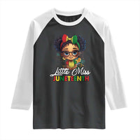 Little Miss Juneteenth Raglan Shirt Since 1865 Black History