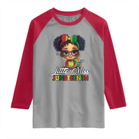 Little Miss Juneteenth Raglan Shirt Since 1865 Black History