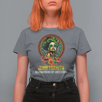 Juneteenth T Shirt For Women Juneteenth Remembering Ancestors African American Womens - Wonder Print Shop
