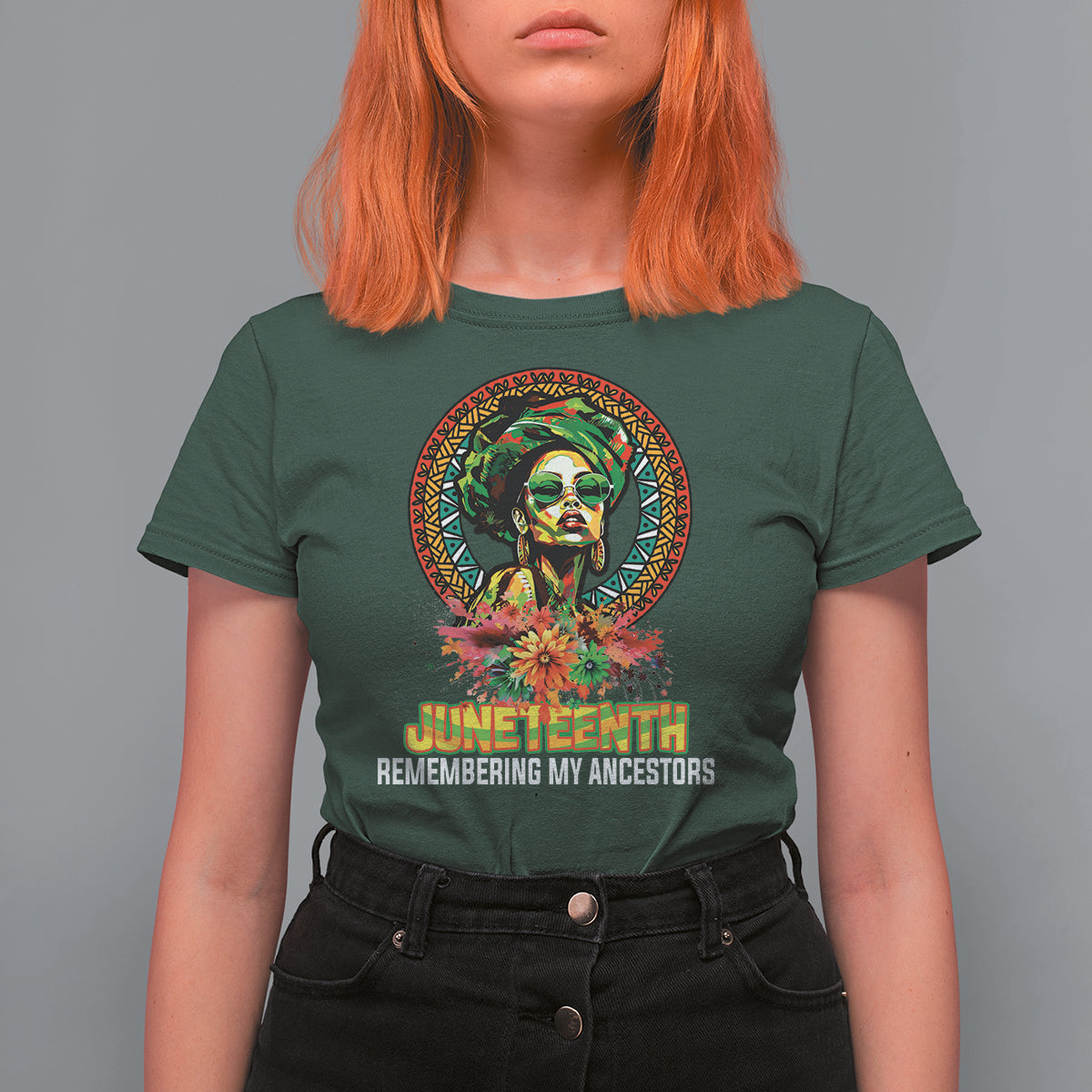 Juneteenth T Shirt For Women Juneteenth Remembering Ancestors African American Womens - Wonder Print Shop