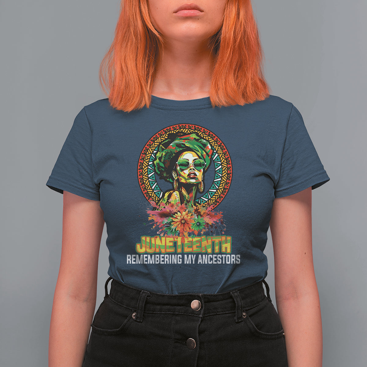 Juneteenth T Shirt For Women Juneteenth Remembering Ancestors African American Womens - Wonder Print Shop