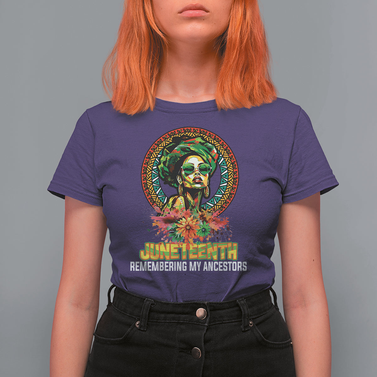 Juneteenth T Shirt For Women Juneteenth Remembering Ancestors African American Womens - Wonder Print Shop