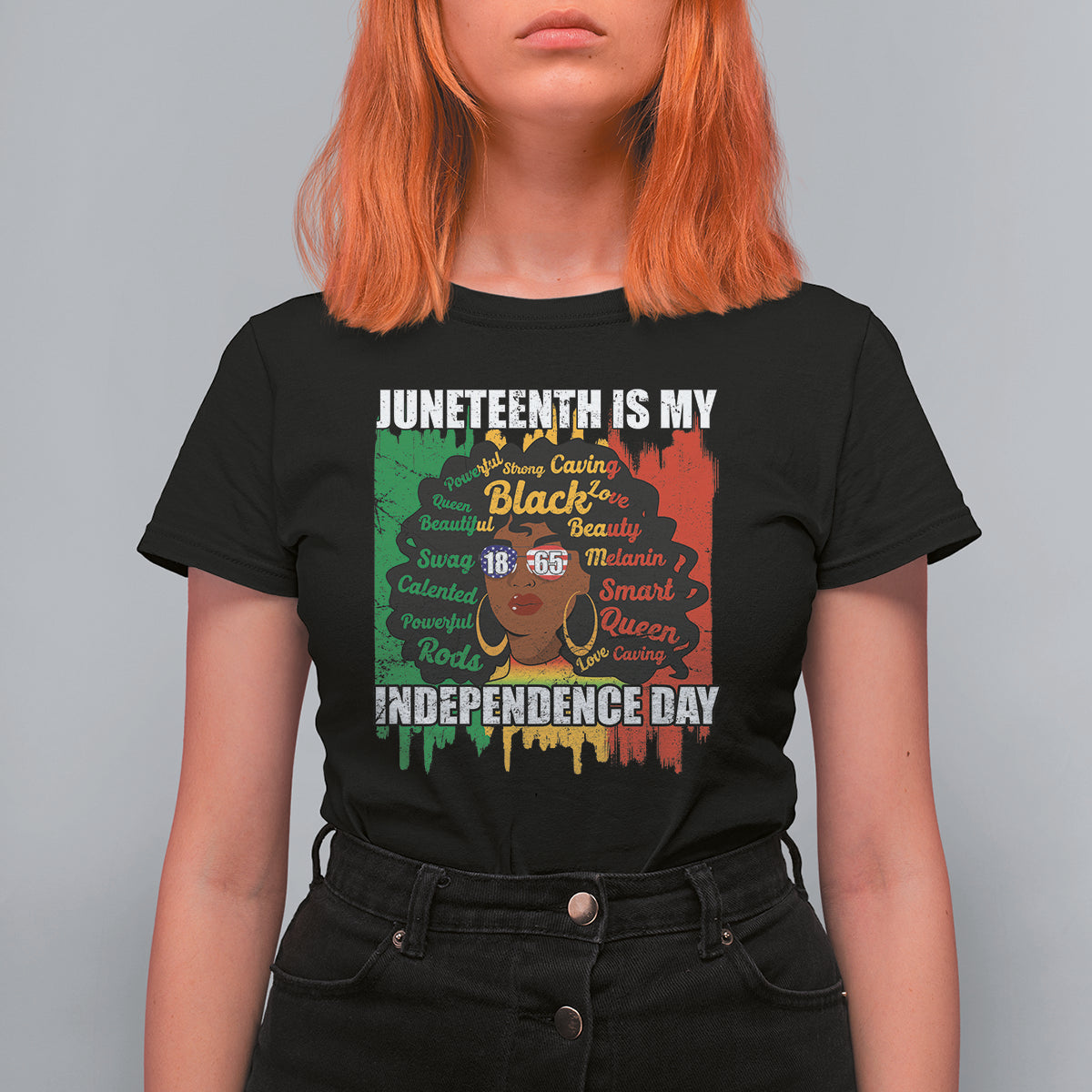 Juneteenth T Shirt For Women Juneteenth Is My Independence Day Black Women Black Pride - Wonder Print Shop