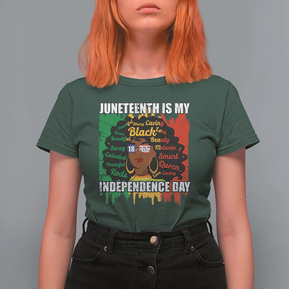 Juneteenth T Shirt For Women Juneteenth Is My Independence Day Black Women Black Pride - Wonder Print Shop
