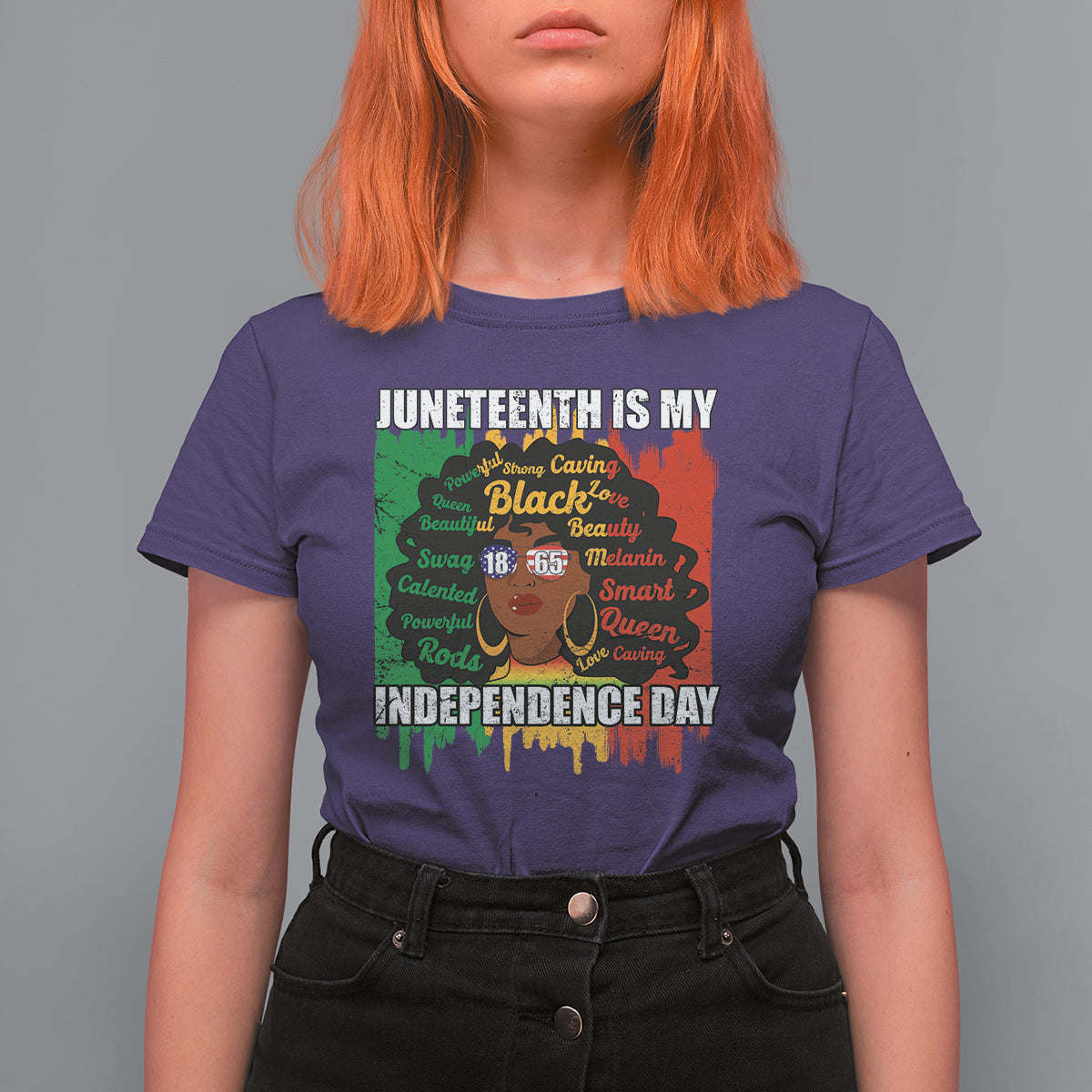 Juneteenth T Shirt For Women Juneteenth Is My Independence Day Black Women Black Pride - Wonder Print Shop