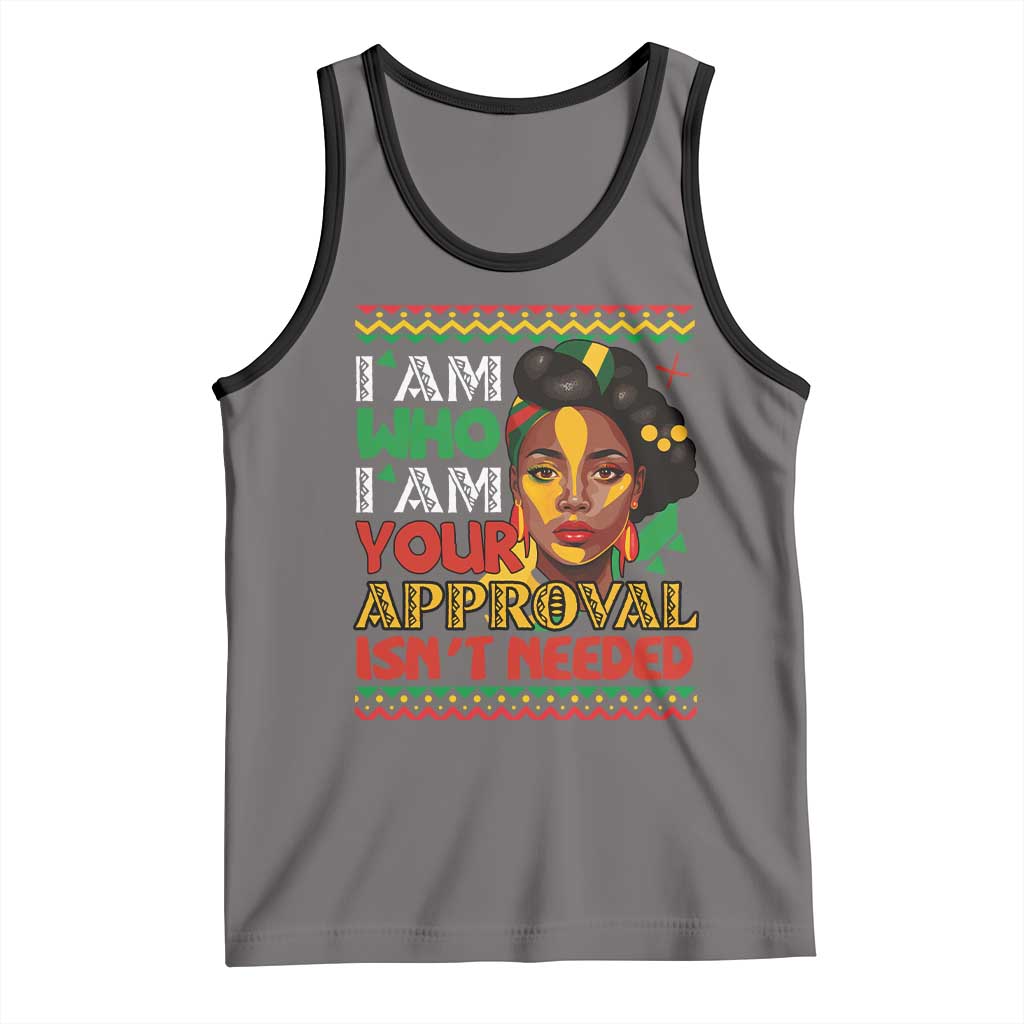 Black Queen Pride Tank Top I Am Who I Am Your Approval Isn't Needed