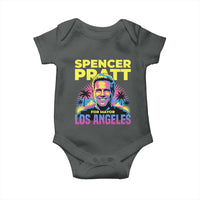 Spencer Pratt for Mayor Los Angeles Synthwave Graphic Baby Onesie Retro Neon California Supporter