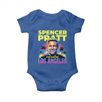 Spencer Pratt for Mayor Los Angeles Synthwave Graphic Baby Onesie Retro Neon California Supporter