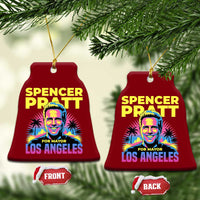 Spencer Pratt for Mayor Los Angeles Synthwave Graphic Ceramic Ornament Retro Neon California Supporter