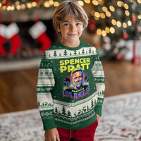 Spencer Pratt for Mayor Los Angeles Synthwave Graphic Ugly Christmas Sweater Retro Neon California Supporter