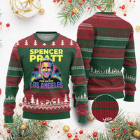 Spencer Pratt for Mayor Los Angeles Synthwave Graphic Ugly Christmas Sweater Retro Neon California Supporter