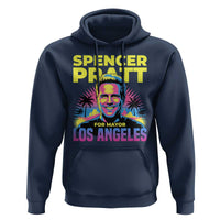 Spencer Pratt for Mayor Los Angeles Synthwave Graphic Hoodie Retro Neon California Supporter