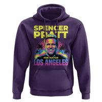 Spencer Pratt for Mayor Los Angeles Synthwave Graphic Hoodie Retro Neon California Supporter