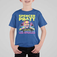 Spencer Pratt for Mayor Los Angeles Synthwave Graphic T Shirt For Kid Retro Neon California Supporter