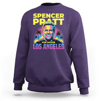 Spencer Pratt for Mayor Los Angeles Synthwave Graphic Sweatshirt Retro Neon California Supporter