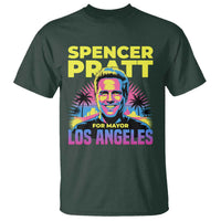 Spencer Pratt for Mayor Los Angeles Synthwave Graphic T Shirt Retro Neon California Supporter