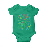 See You Later Alligator Last Day Of School Baby Onesie Cute Neon Chalkboard Kindergarten Graduation