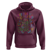 See You Later Alligator Last Day Of School Hoodie Cute Neon Chalkboard Kindergarten Graduation