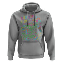 See You Later Alligator Last Day Of School Hoodie Cute Neon Chalkboard Kindergarten Graduation