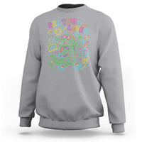 See You Later Alligator Last Day Of School Sweatshirt Cute Neon Chalkboard Kindergarten Graduation