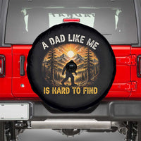 Retro Bigfoot Dad Like Me Is Hard To Find Spare Tire Cover Sasquatch Gift for Outdoorsy Fathers Myth Seekers