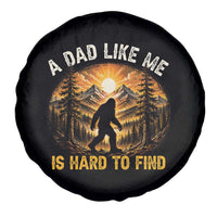 Retro Bigfoot Dad Like Me Is Hard To Find Spare Tire Cover Sasquatch Gift for Outdoorsy Fathers Myth Seekers