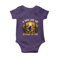 Retro Bigfoot Dad Like Me Is Hard To Find Baby Onesie Sasquatch Gift for Outdoorsy Fathers Myth Seekers