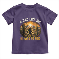 Retro Bigfoot Dad Like Me Is Hard To Find Toddler T Shirt Sasquatch Gift for Outdoorsy Fathers Myth Seekers