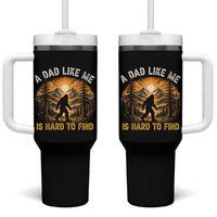 Retro Bigfoot Dad Like Me Is Hard To Find Tumbler With Handle Sasquatch Gift for Outdoorsy Fathers Myth Seekers