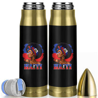 Haitian Queen Afro Melanin Graphic Bullet Tumbler Haiti Flag Heritage Pride