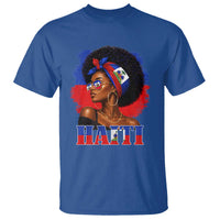 Haitian Queen Afro Melanin Graphic T Shirt Haiti Flag Heritage Pride