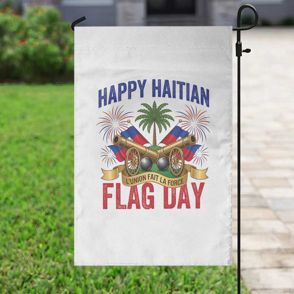 Happy Haitian Flag Day Celebration Graphic Garden Flag May 18 National Pride Haiti Heritage