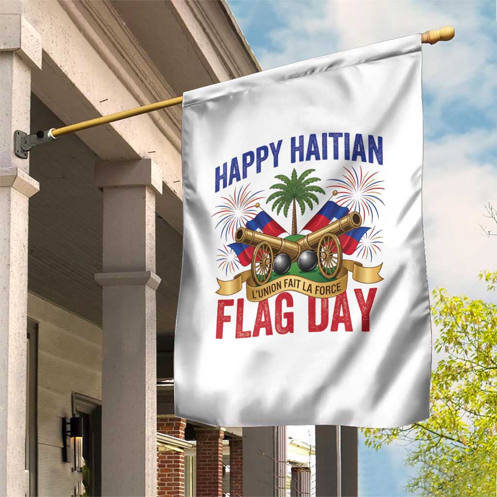 Happy Haitian Flag Day Celebration Graphic Garden Flag May 18 National Pride Haiti Heritage