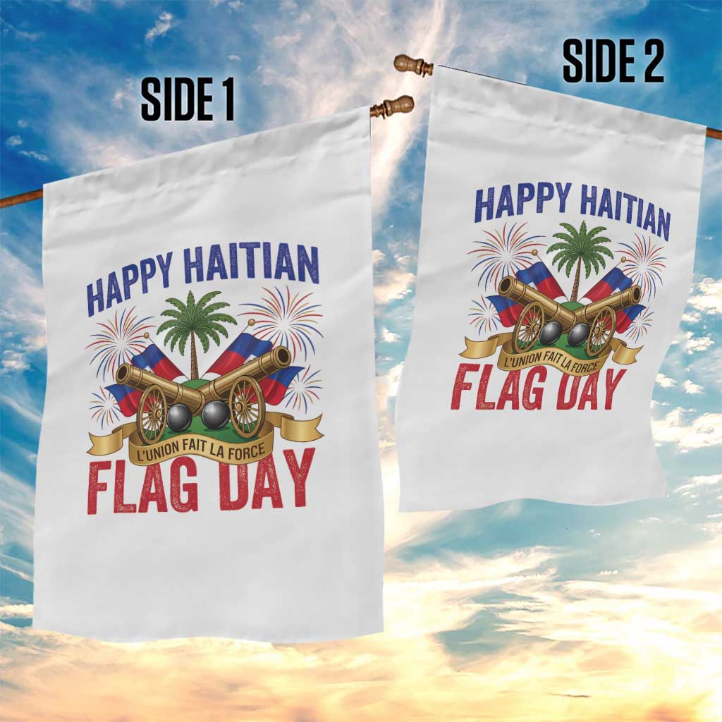 Happy Haitian Flag Day Celebration Graphic Garden Flag May 18 National Pride Haiti Heritage