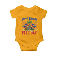 Happy Haitian Flag Day Celebration Graphic Baby Onesie May 18 National Pride Haiti Heritage