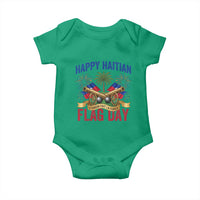 Happy Haitian Flag Day Celebration Graphic Baby Onesie May 18 National Pride Haiti Heritage