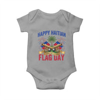 Happy Haitian Flag Day Celebration Graphic Baby Onesie May 18 National Pride Haiti Heritage