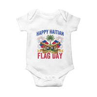 Happy Haitian Flag Day Celebration Graphic Baby Onesie May 18 National Pride Haiti Heritage