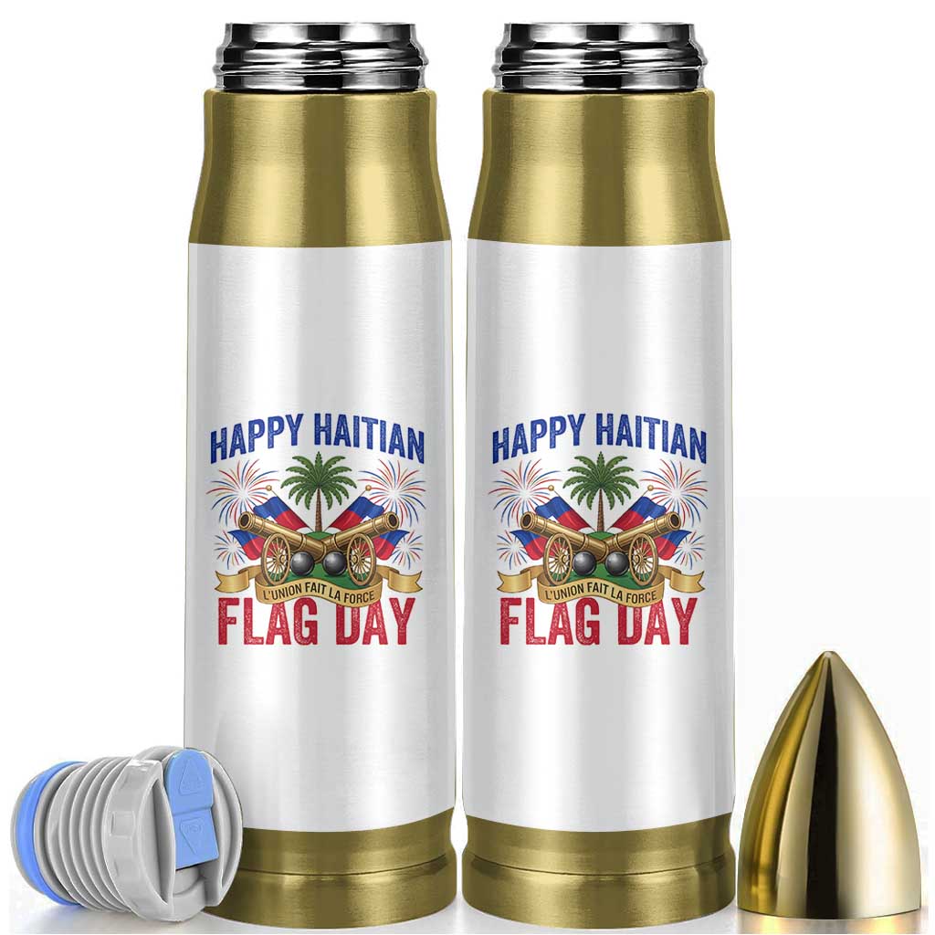 Happy Haitian Flag Day Celebration Graphic Bullet Tumbler May 18 National Pride Haiti Heritage