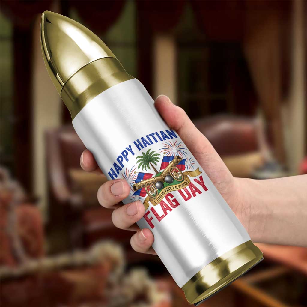 Happy Haitian Flag Day Celebration Graphic Bullet Tumbler May 18 National Pride Haiti Heritage