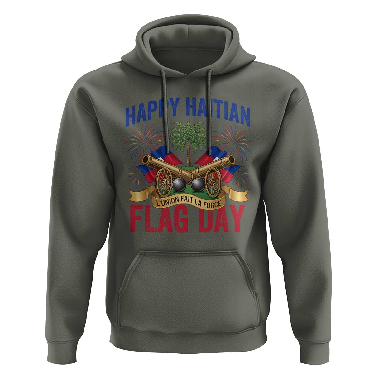 Happy Haitian Flag Day Celebration Graphic Hoodie May 18 National Pride Haiti Heritage