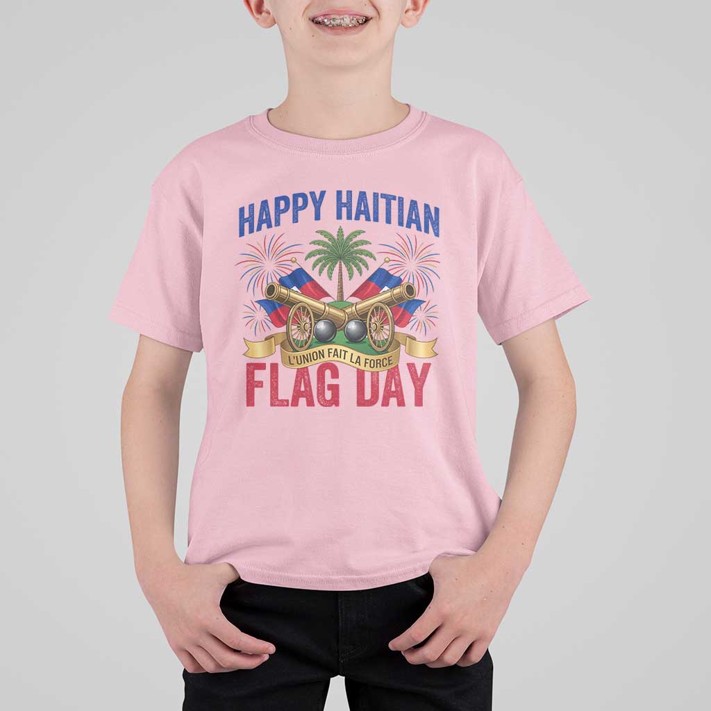 Happy Haitian Flag Day Celebration Graphic T Shirt For Kid May 18 National Pride Haiti Heritage