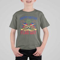 Happy Haitian Flag Day Celebration Graphic T Shirt For Kid May 18 National Pride Haiti Heritage